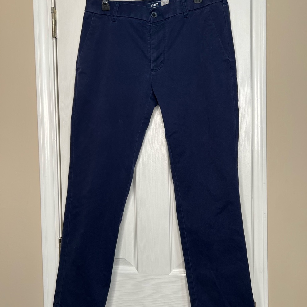 Izod American Chino Slim Fit Navy Pants - 32x30 - EUC